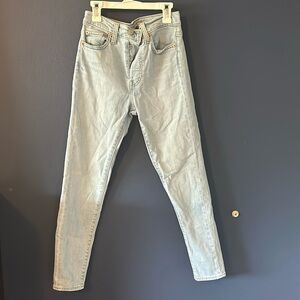 Levi’s light washed blue jeans
